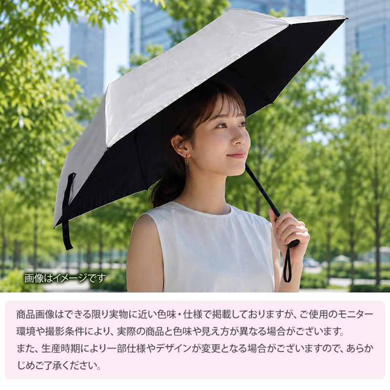 即納 日傘 晴雨兼用 軽量 折りたたみ傘 50cm 手開き式 白×黒 UVカット