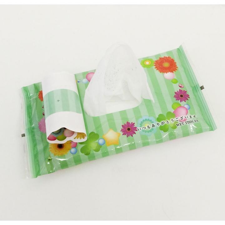 ありがとうウェットティッシュ * ありがとうハンディWET 1,000個セット(2c/s) * 販促ティッシュ大量購入_3