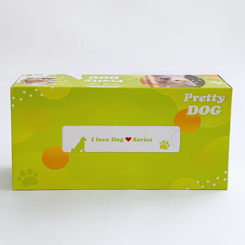 BOXティッシュ プリティドッグ 3P×24パック×3c/s（216個セット