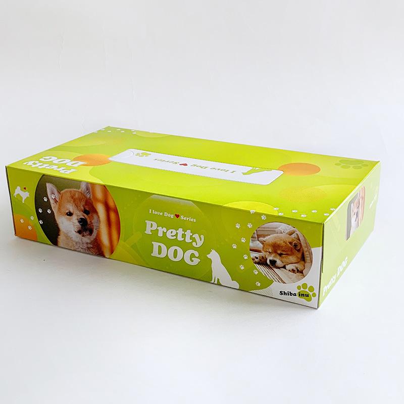 BOXティッシュ プリティドッグ 3P×24パック×3c/s（216個セット