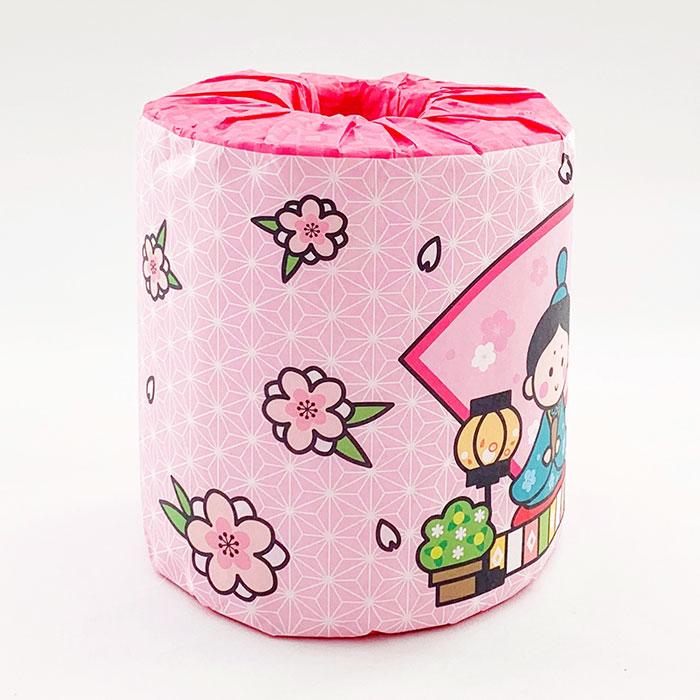林製紙 ひなまつり トイレットペーパー 100個(1c/s) ひな祭り 記念品
