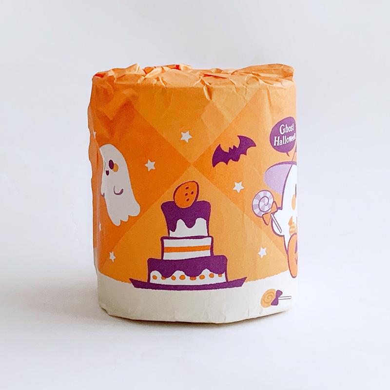 林製紙 ゴーストハロウィン トイレットペーパー 100個(1c/s