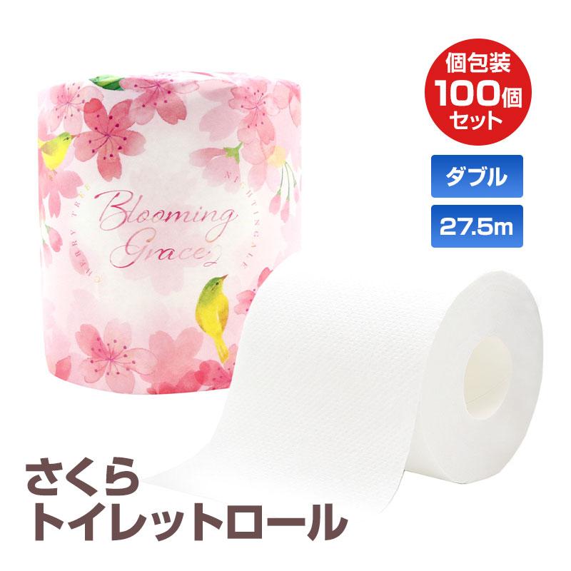 イトマン さくら トイレットロール 100個セット(1c/s)（10055352） 桜