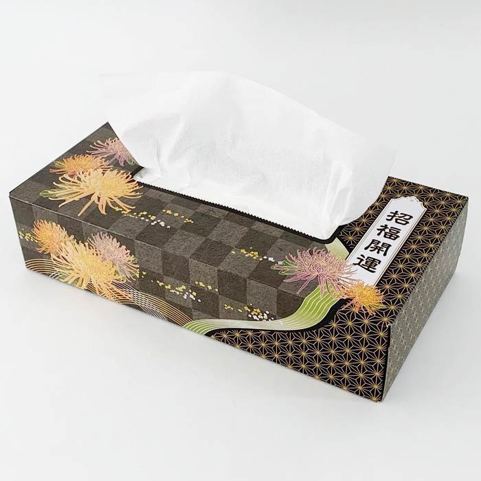 招福開運 BOXティッシュ エコ寸 5P 100W（ポリ窓あり）5個パック12