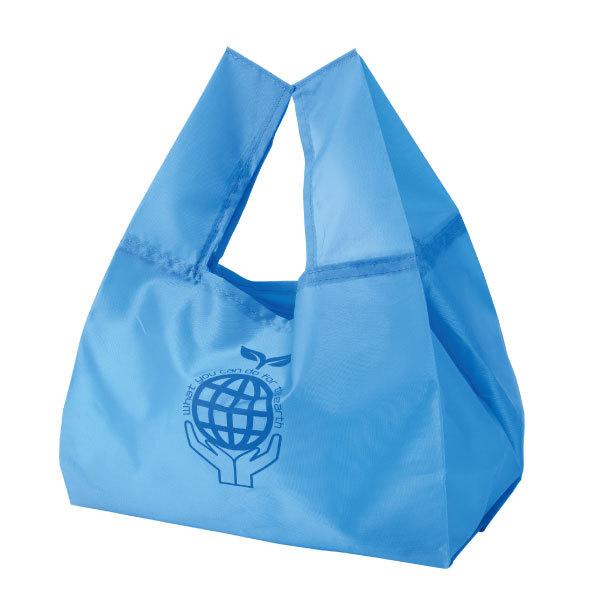 YARA NEVA エコバッグ 青 たっぷりマチのコンビニエコバッグ 180個(2種×90個、1c/s)(0182601