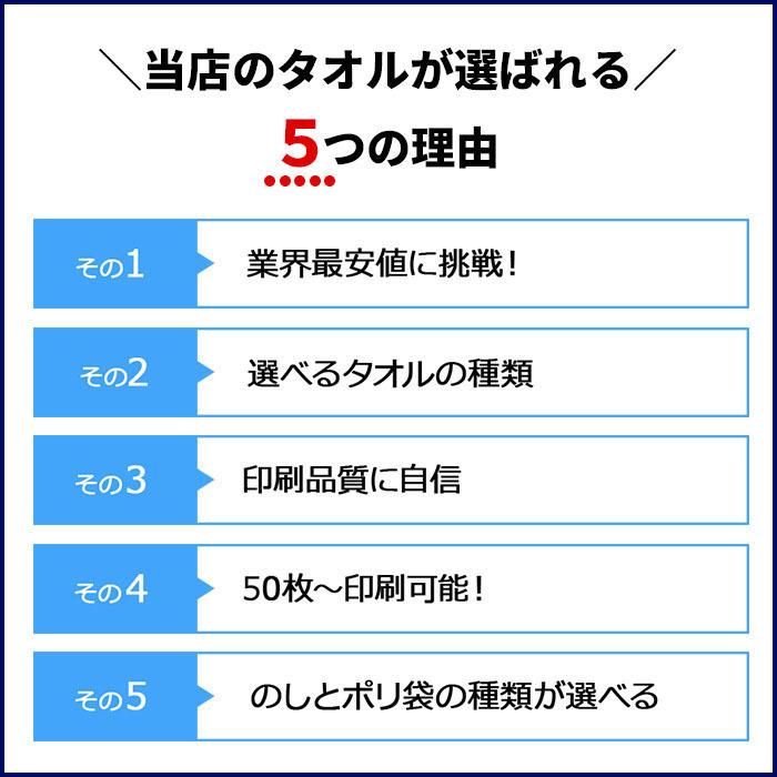 外国産平地付きタオル 200匁 名入れタオル（片袖1色） 名刺ポケット付きPP入 のし有り 600枚セット_14