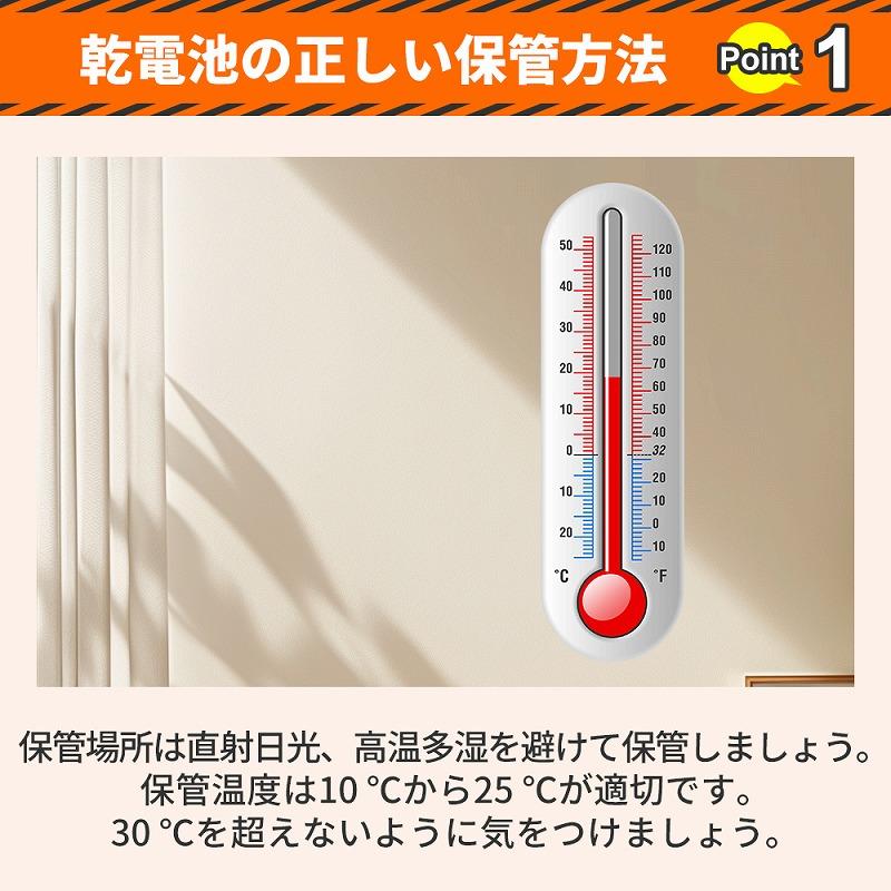12年保存可能 アルカリ乾電池 単4形 20本入 KO390 60箱セット(1,200本、1c/s) 防災用電池の画像