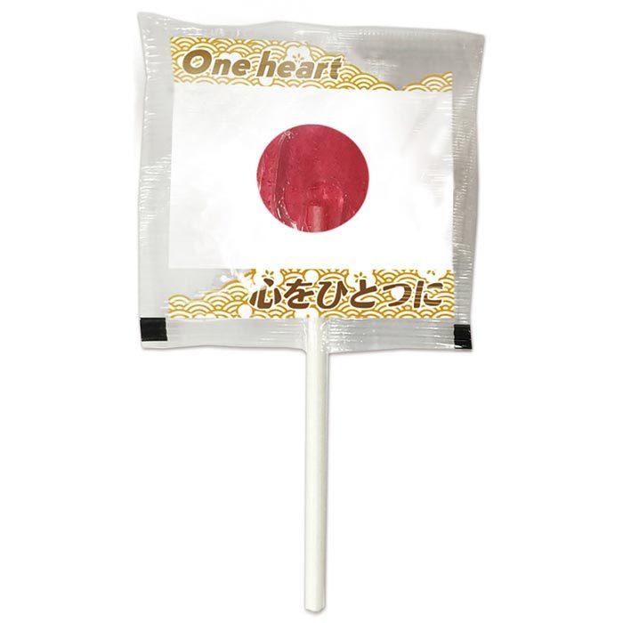 日本応援　日の丸棒つきキャンディ 20箱（1c/s）日本国旗キャンディ 1c/s
