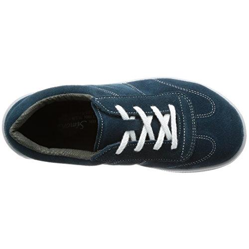 割引卸売 [シモン] 安全靴 短靴 JIS規格 快適 軽量 クッション ベーシック ベロア 紐 AW11BV ブルー 26.0 cm 3E