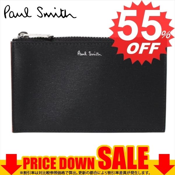 ポールスミス カードケース PAUL SMITH  M1A 6136 GSTRGS 79-BLACK       比較対照価格50,110 円｜oroshiya