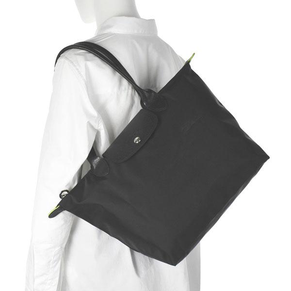 ロンシャン バッグ トートバッグ LONGCHAMP LE PLIAGE GREEN 2605  1 BLACK 919 (リサイクル)ナイロン  比較対照価格22,000 円｜oroshiya｜07