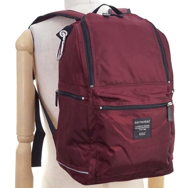 マリメッコ バッグ　リュック・バックパック MARIMEKKO ROADIE 26994 BUDDY 390 WINE RED  NYLON 比較対照価格 21,600 円｜oroshiya｜06