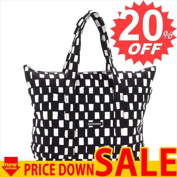 マリメッコ バッグ ハンドバッグ MARIMEKKO CANVAS BAGS 44389 UUSI MINI MATKURI 911 BLACK LILYWHITE   　比較対照価格参考価格：23,760 円｜oroshiya