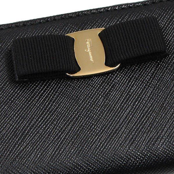 フェラガモ 財布 小銭入れ FERRAGAMO MISS VARA BOW CLIP V 22C135  588285 NERO  TISSU SOFT　比較対照価格　37,800 円｜oroshiya｜04