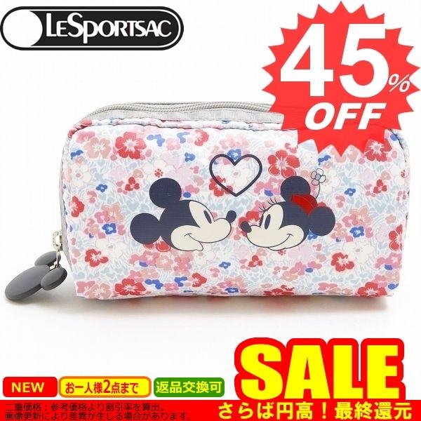 レスポートサック LeSportsac 6511-P935 RECTANGULAR COSMETIC ディズニー ポーチ GARDEN OF LOVE｜oroshiya