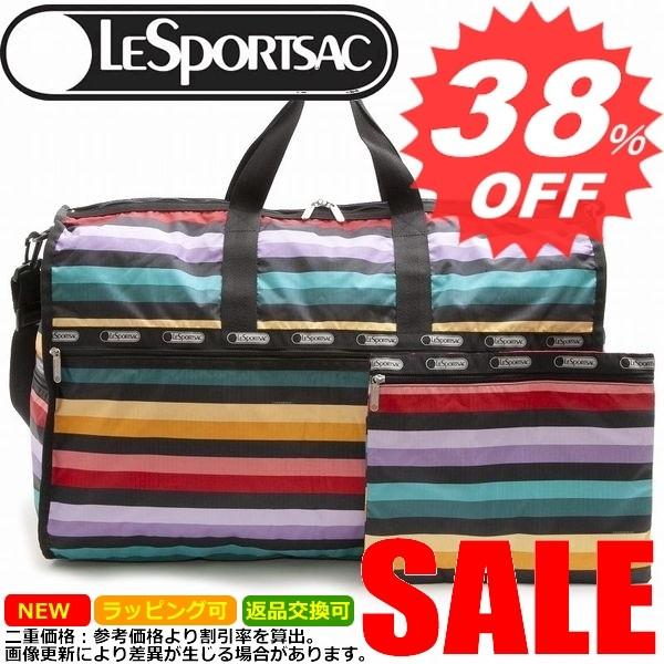 レスポートサック 新作 ボストンバッグ LESPORTSAC Extra Large Weekender 7286 D626 WIDE RULED｜oroshiya