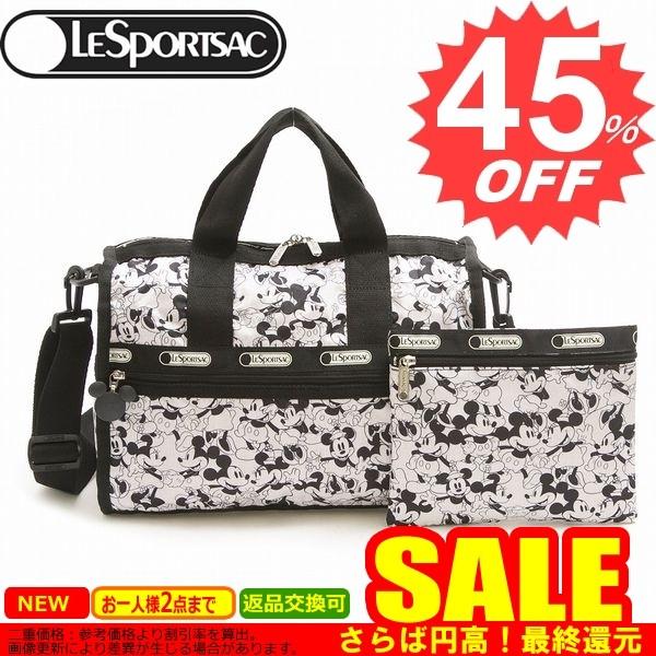 くらしを楽しむアイテム Weekender Small 7384 P928 Lesportsac レスポートサック 人気新作激安セール 誕生日ギフトプレゼントにおすすめ ディズニー Minnie Loves Mickey ミッキー ボストン ウィークエンダー バッグ