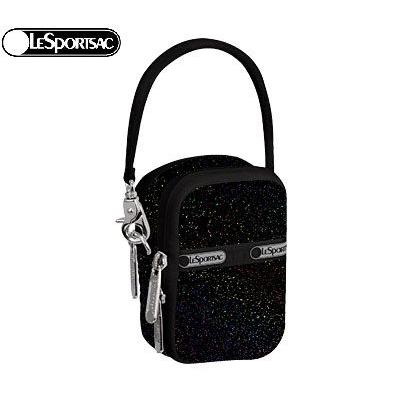 レスポートサック ポーチ LeSportsac デジカメケース 7907 9704 ブラックグリッター｜oroshiya