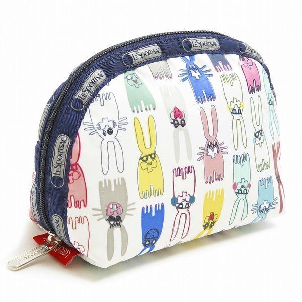 レスポートサック LeSportsac 8170-P733 MEDIUM DOME COSMETIC ピーターイェンセン ミディアム ドーム ポーチ COLORING BOOK RABBITS｜oroshiya｜02