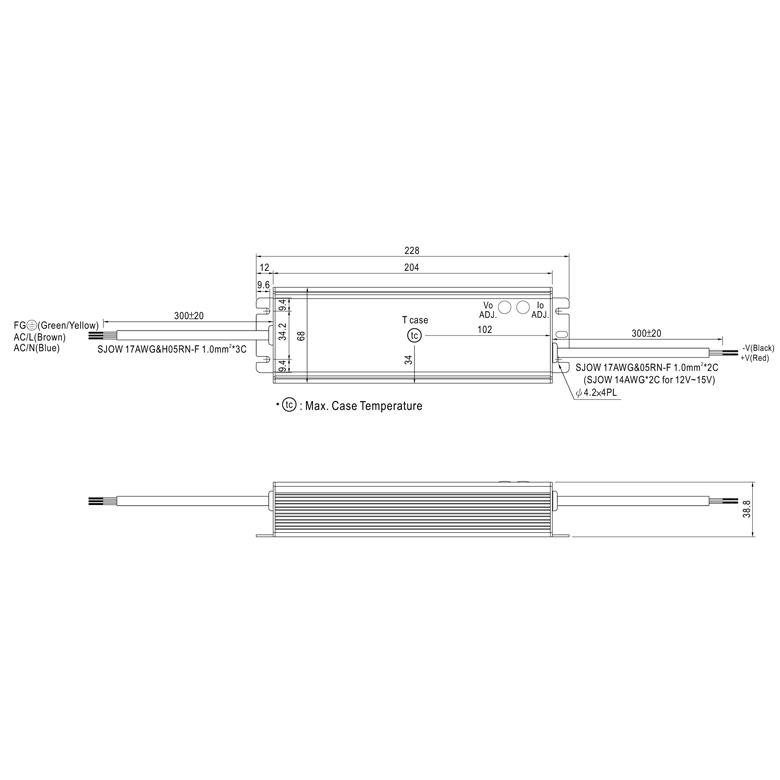 MEANWELL社製 LED電源ユニット HLG-185H 防水メタルケース IP65 12V/13A | 24V/7.8A 屋外用 業務/産業用_2