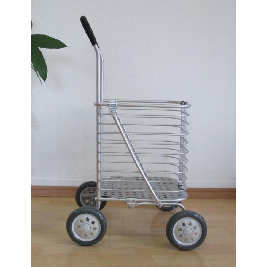 アルミカート ショッピングカー 折りたたみ 大型 4輪 軽量 雑貨