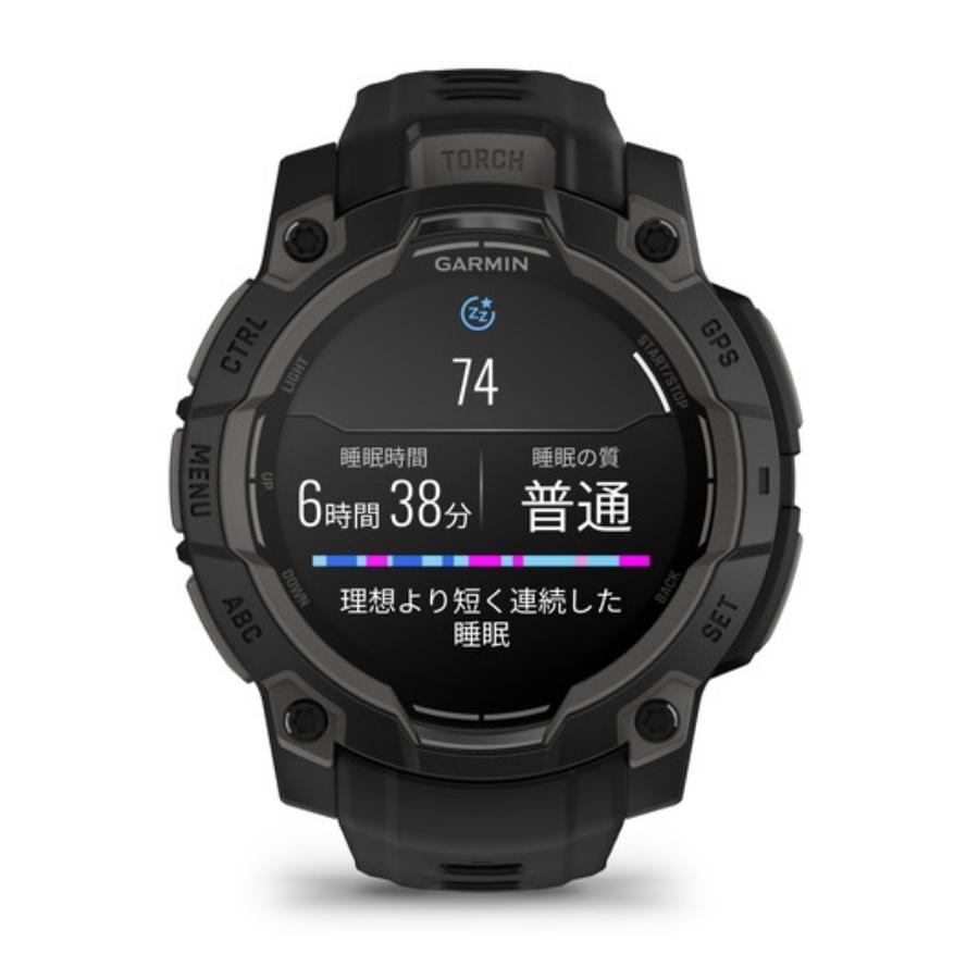 期間限定特別価格 ガーミン（GARMIN）Instinct 3 AMOLED Black 010-02936-30 45mmの画像