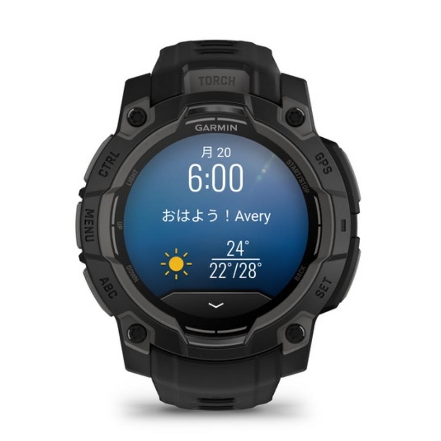 期間限定特別価格 ガーミン（GARMIN）Instinct 3 AMOLED Black 010-02936-30 45mmの画像