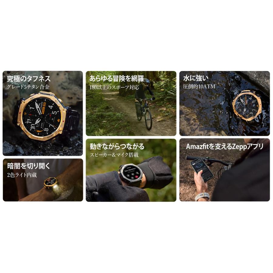 アマズフィット（amazfit） T-Rex 3 Pro Tactical Black 44mm SP170079C239の画像