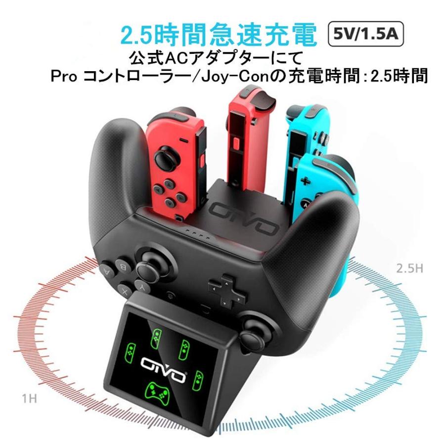 Oivo Joy Con ジョイコン 充電 プロコン 充電スタンド ニンテンドースイッチ 2 5時間急速充電 スイッチ充電ドック Ninte Orsショップ 通販 Yahoo ショッピング