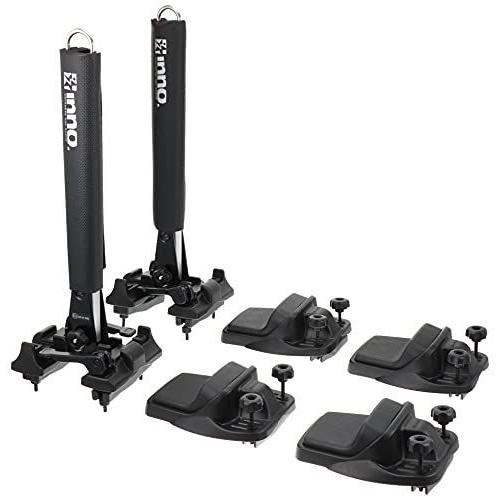 カーメイト Inno イノー 車載 カヤックアタッチメント 2艇積可能 モデル カーボン調サポートパッド付 Ina445 日本産