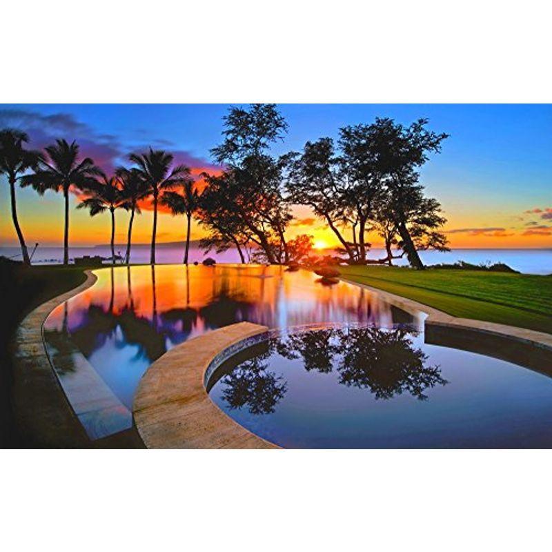 低価格で大人気の 絵画風 壁紙ポスター はがせるシール式 夕暮れのワイキキ リゾート ビーチ プール 海 ハワイ キャラクロ Hwi 006w2 ワイド 工場扇 工場扇風機 Www Projectcorfu Com