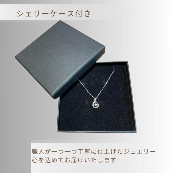 ネックレス レディース アクセサリー 雫 揺れる しずく ドロップ 大粒 シルバー プラチナコーティング プレゼント 40代 20代 30代 50代 キュービックジルコニア_4