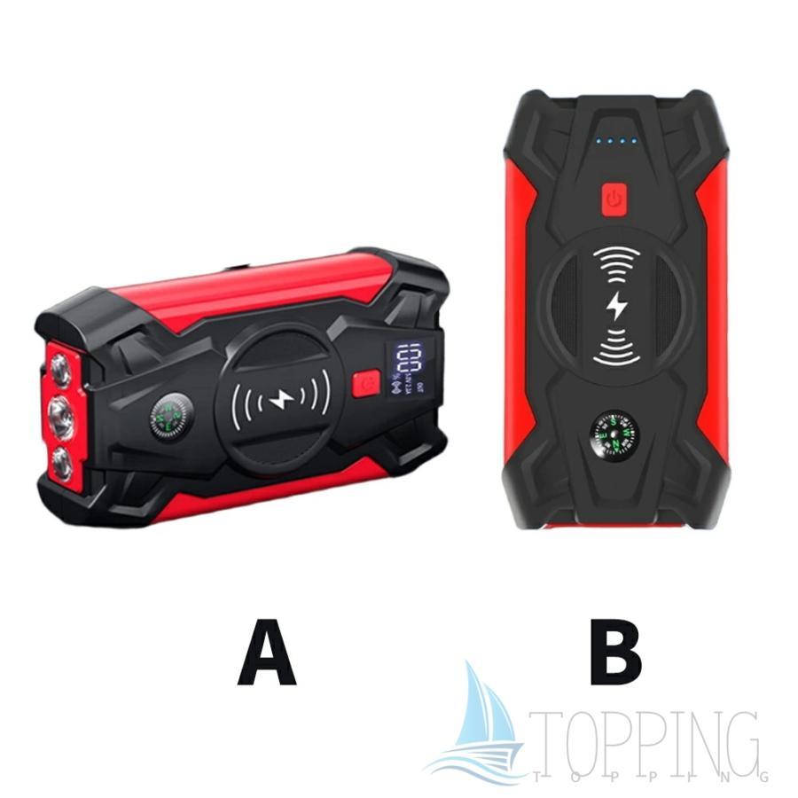 ジャンプスターター 緊急始動 12V ポータブル電源 車用品 39800mAh 大容量 バッテリー上がり モバイルブースター ピーク800A 安全  防災対策_18