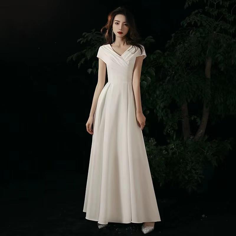 レディースファッション ウェディングドレス結婚式二次会花嫁ドレス白 