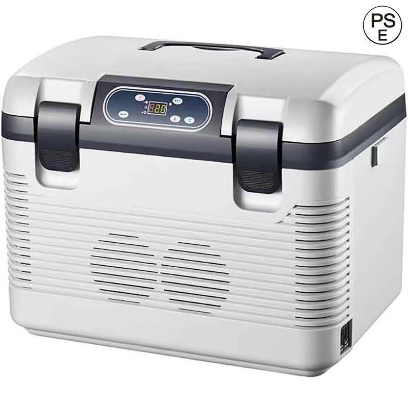 ブランド登録なし - 19L ミニ電気冷蔵庫 冷ややかさ庫 小型葉巻きタバコともし火付き添い人 保温保冷庫 DC12/ 24V  12度から65度 車内  静音腹積もり 白いこと?黒本体より分ける能力のある！