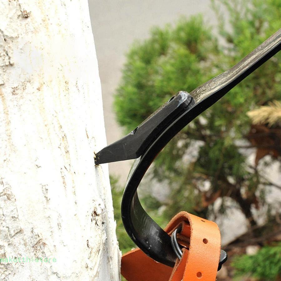 木登り器木登り道具昇柱器直立木登りツール木登りツール調節可能なストラップロープ木登り靴滑り止めペダル落下防止最大積載量約220ポンド錦登山用庭木
