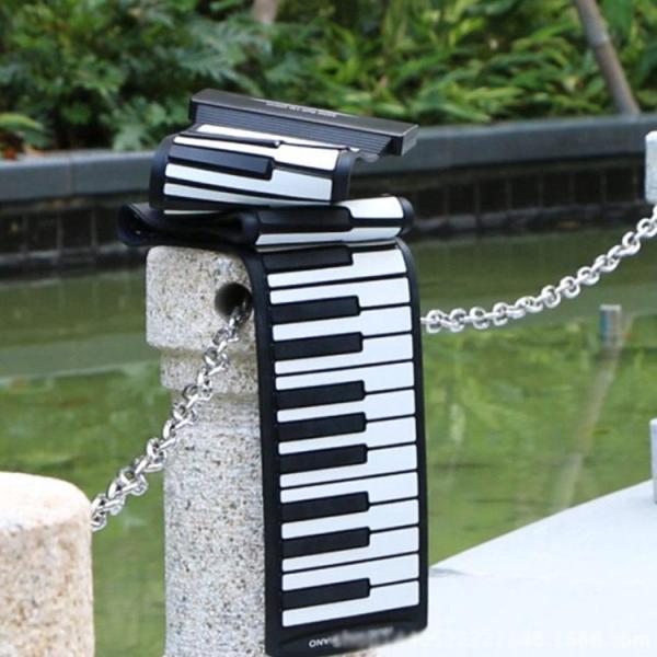 ロールピアノ 88鍵盤 電子ピアノ USB充電式 折り畳み ピアノ キーボード 初心者向け 練習 編曲/練習/演奏 子供 知育玩具 コンパクト コード