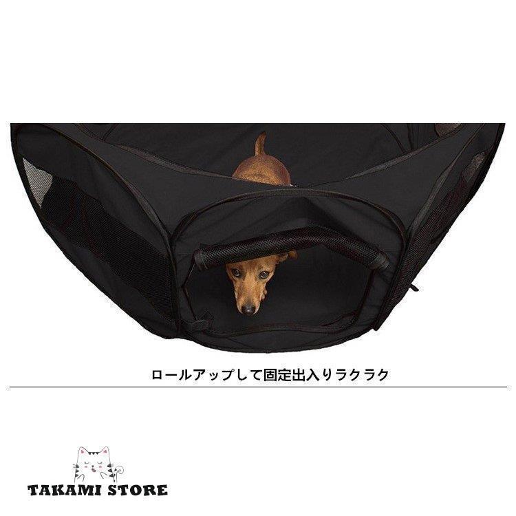 ペット サークル 折りたたみ メッシュ サークル ペット ケージ 折りたたみ Mサイズ 85cm犬 猫 うさぎ ペット_4