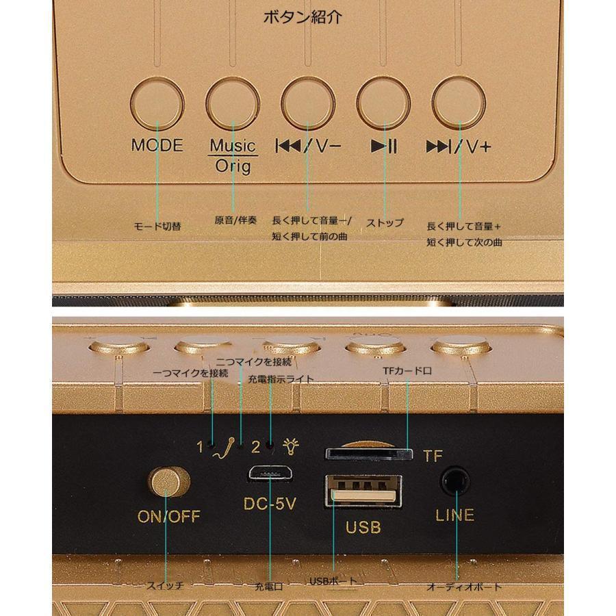 カラオケ歌うマシン カラオケマイク 家庭カラオケ システムハンドヘルドマイク カラオケ機器 ホームKTV ポータブルスピーカー_7