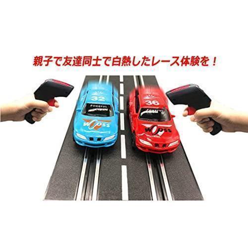 スロットカーレース (コースセット 436cm) 中国パッケージ  楽しい競技用 お子様にも最適 家庭で楽しめるレースゲーム、直感的に操作可能の画像