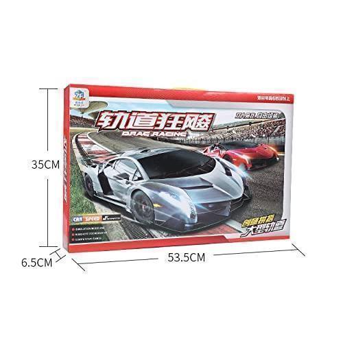スロットカーレース (コースセット 436cm) 中国パッケージ  楽しい競技用 お子様にも最適 家庭で楽しめるレースゲーム、直感的に操作可能の画像