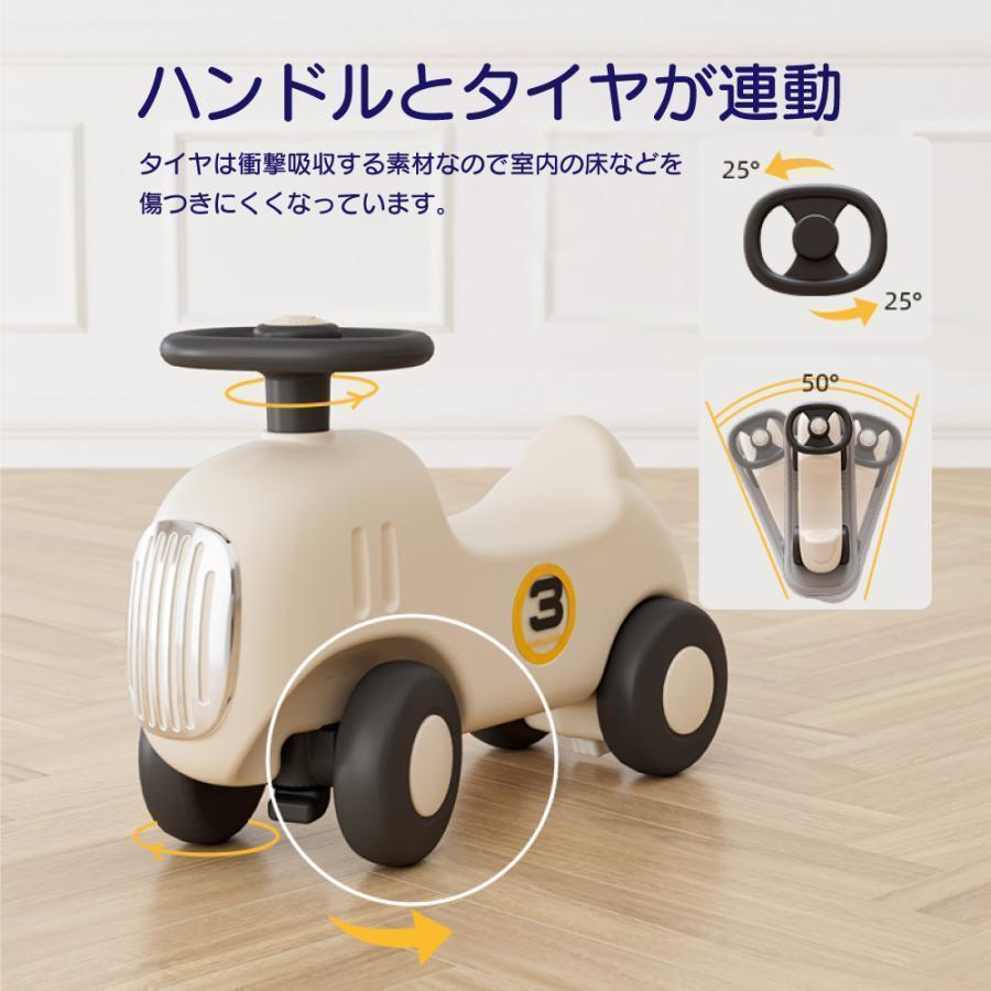 木馬乗用玩具車乗り物おもちゃ3in1キッズ子供用バランスボード足けり室内遊具誕生日女の子男の子プレゼントギフト(car-mokuba)おしゃれ