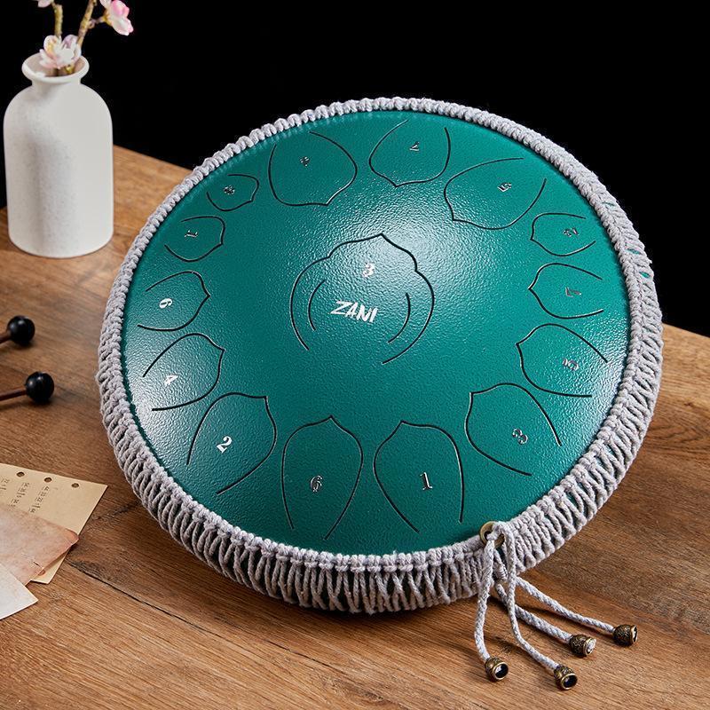スチールタングドラム 14インチ 15音 リズム楽器 本格 打楽器 知育玩具にもなる太鼓おもちゃ きれいな音を出す叩き方と保管のコツ_2