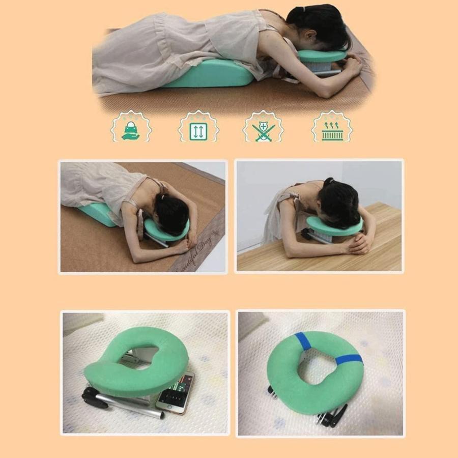 フェイスダウン枕 うつ伏せ枕 フェイスダウンクッション 回復サポート ッド／ショルダーサポート付き 眼科手術後の姿勢保持に 自宅で休みやすい