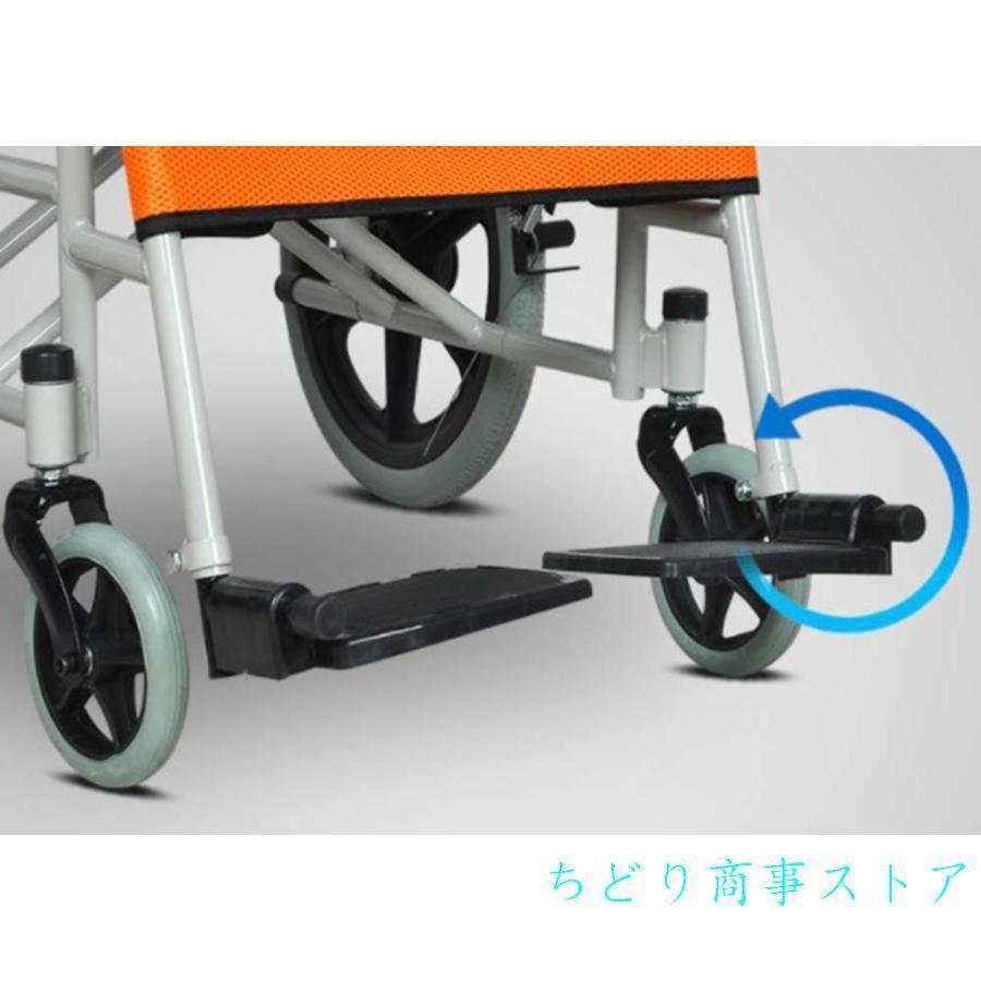 折りたたみ車椅子アルミ製　介助型軽量　簡易車椅子旅行用外出用に持ち運びやすい　移動の不安を減らすサポート　収納もしやすい設計_6