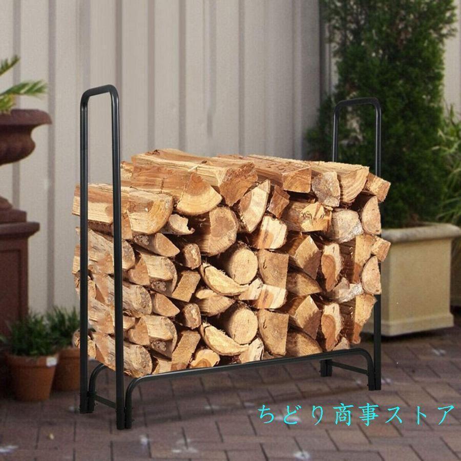 ログラック薪ラック大型スチール　ヘビーデューティー収納ホルダー屋内屋外・暖炉ラックに　薪キンドリングをまとめて整頓　冬支度の収納をスマートに_8