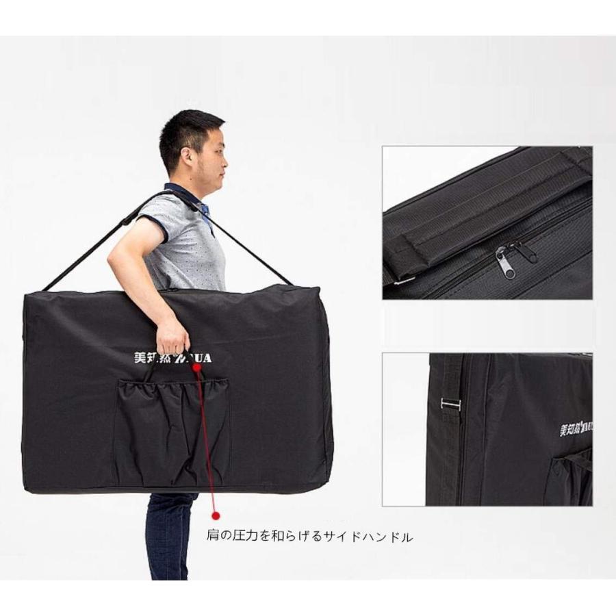 折りたたみマッサージベッドアルミ軽量有孔高さ調整施術台として持ち運び便利１８５×７０でゆったり整体ベッドにも使えるポータブルマッサージ台_14