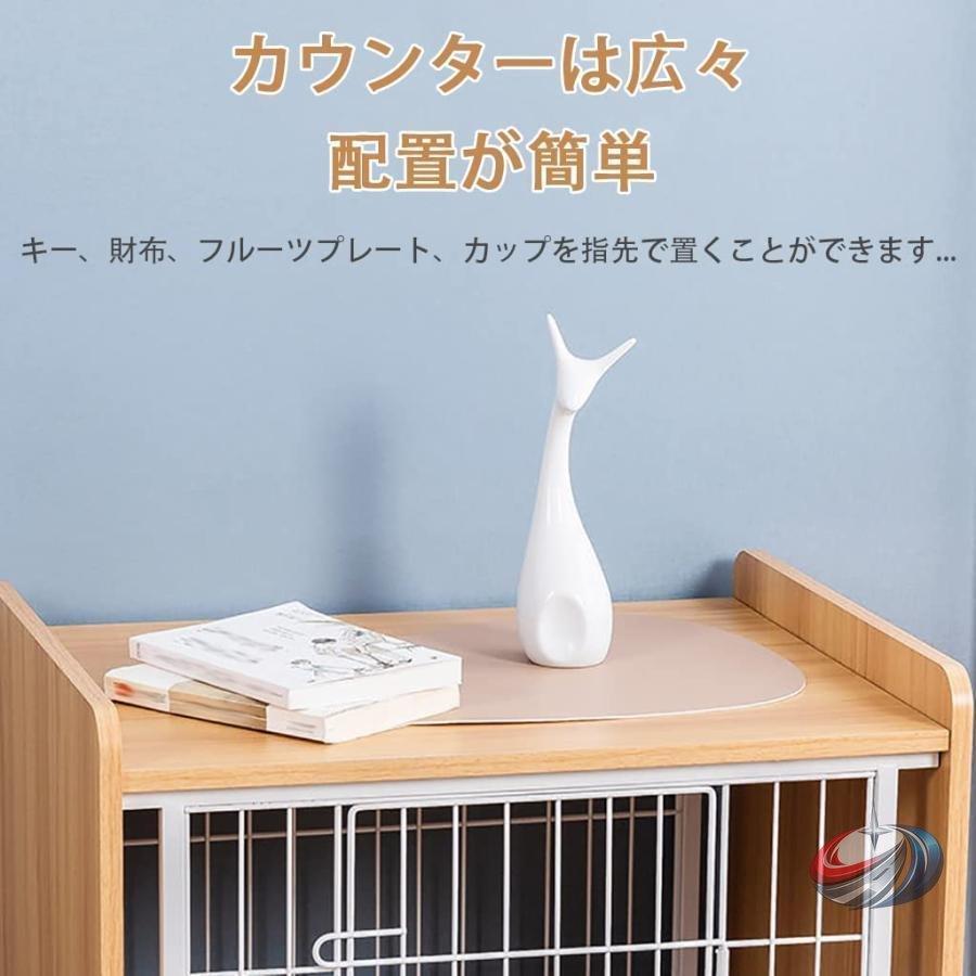 木製ペットケージ 屋内ドッグヴィラ風 中小型犬?大型犬  ハイエンドデザイン 頑丈ヘビーデューティ クレートとしても おしゃれに飼育できる_3