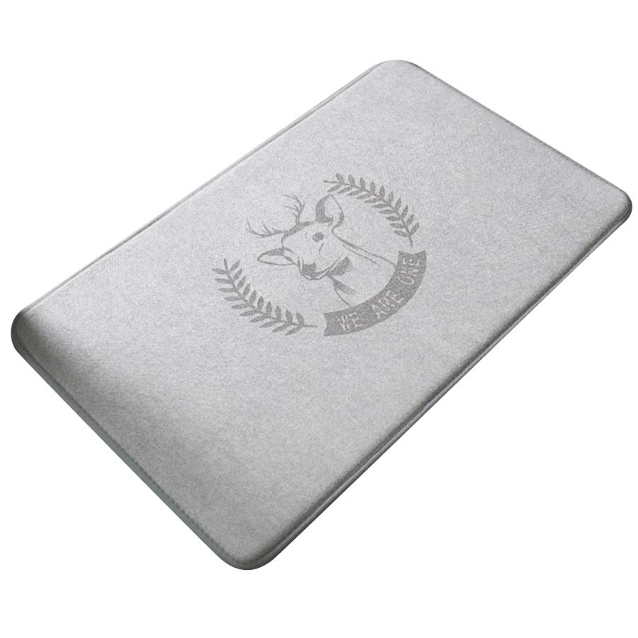 バスマット 極厚 50cm×80cm 足拭きマット浴室 珪藻土 速乾 大判 洗える