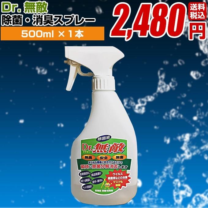 消臭 除菌剤 Dr 無敵 スプレータイプ 500ml 1本 消臭剤 消臭 除菌 無香料 消臭スプレー 除菌消臭ミスト 部屋 車内 冷蔵庫 ゴミ箱 靴箱トイレ カーペット Dr Muteki 01 ブラインド タイルカーペット R K 通販 Yahoo ショッピング